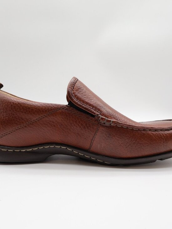 Hush Puppies GT Loafers Mens 9W Red Brown Leather Slip On Bounce H12466 main image 7